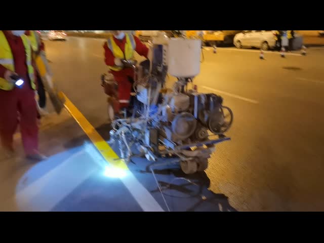 98MMA + BPO 二重部品 空気のない噴霧道路マークマシン