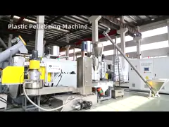 HDPE LDPE LLDPE Rigid Flakes Plastic Recycling Extruder Machine