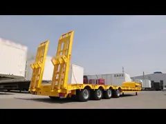 Heavy Loading Semi Truck Lowboy Trailer Drop Deck Detachable Gooseneck Low Platform