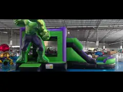 The Hulk Inflatable Castle With Slide Commercial Bouncer Inflatable Jumping House