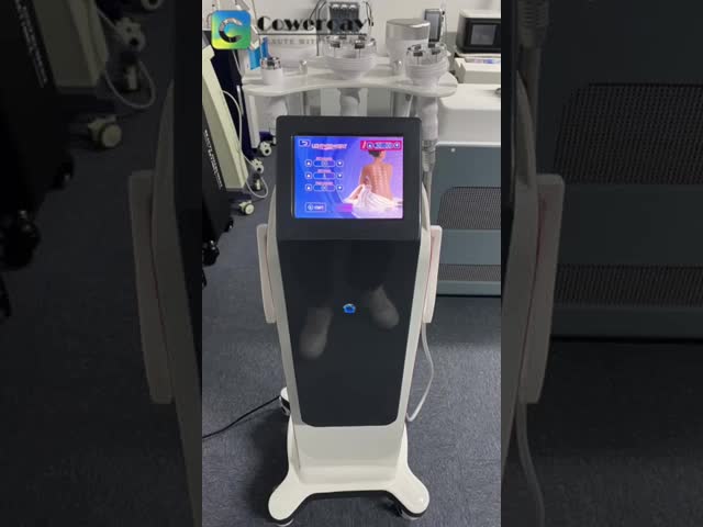 350 Вт лазерная радиочастотная машина для сжигания жира 40 к Ультразвуковая кавитация видео