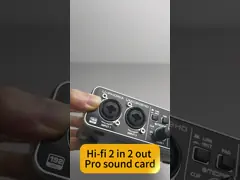UMC202HD Professional Live Streaming High End USB External Sound Audio Card Computer Recording Guitar