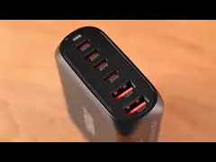 268w GAN Multiple Ports Usb 5c 3a Desktop Laptop Power Adapter with ABS PC Material