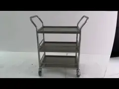 High Quality 4 Wheels Stainless Steel Anti Static PCB/SMT Storage 3 Layers ESD Wire Shelf Trolley Cart