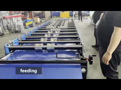 Hydraulic Cutting High Speed Automatic Rib Roofing Sheet Roll Forming Machine video