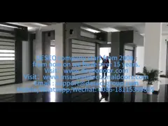 Aluminum Spiral Industrial Door With Transparent Shatterproof PC Sheet Wind Resistant Hard Fast Door