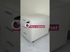 Office Storage Mobile Cabinet Wooden Mobile Pedestal 3 Drawer Lateral Filling Cabinet