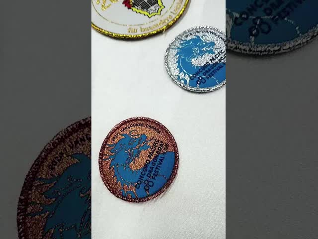 Fashion Embroidered Motorcycle Keychain Brand Logo Embroidered Key Rings