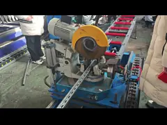 Heavy Duty Gear Box Transmission Solar Rack Unistruct C Channel Roll Forming Machine