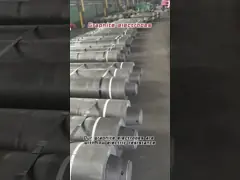 Высокочистый высокопрочный высокотемпературный графитовый электрод video