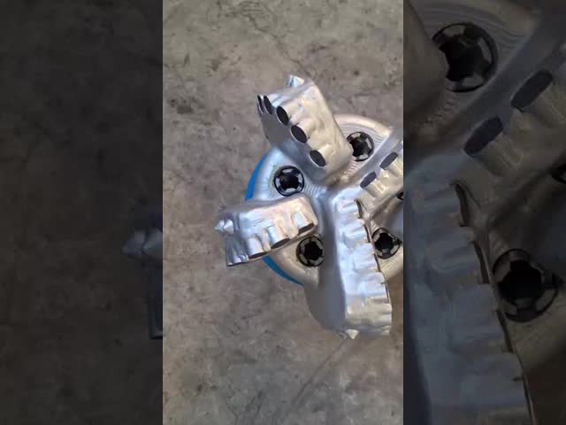 Бриллиантовая скважина сверление 9 1/2 дюйма 7 лезвия PDC немного нефтяной скважины видео