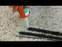 Устойчивый к воде уксусный силиконовый герметизатор Прозрачное стекло РТВ Клейкий герметизатор video