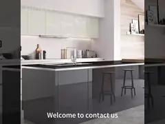 Luxury Modular Kitchen Pantry with Simple Design and High Gloss 2pac Lacquer Finish