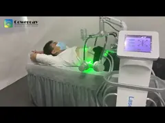 Зеленый красный свет лазерная машина для удаления жира 532nm 635nm лазерная машина для сжигания жира video