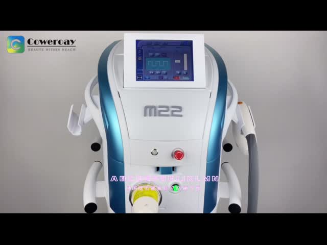 Лазерная эпиляция Ipl M22 E-Light с двумя ручками видео