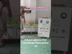 Многофункциональное промышленное зарядное устройство батареи 6V-120V 100A регулируемое ручкой для горной тележки video