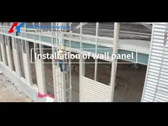Steel Frame Metal Prefabricated Industrial Buildings With Metal Wall Cladding