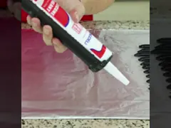 Огнеупорный нейтральный силиконовый герметический клей 300 мл video