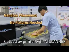 Imprimante UV de 4130 mm x 2000 mm, buse Rich G5 avec dimension personnalisable et technologie d'impression UV LED