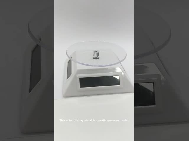 360 Degree Rotating Led Light Solar Display Stand For Displaying Mobile Phones Jewelry Watch
