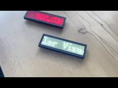 93*30*6mm Creative LED Display Name Badge , Scrolling Wireless Led Name Plate