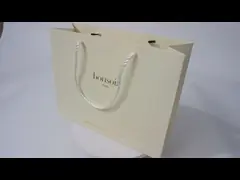 Напечатанная роскошная голубая бумажная одежда сумок упаковывая с логотипом Hologram video