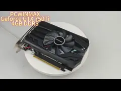 PCWINMAX GTX 750 Ti Графическая карта 4GB GDDR5 128 битов Direct X12 640SP HD VGA DVI Порт Одиночный вентилятор GPU Видеокарта video