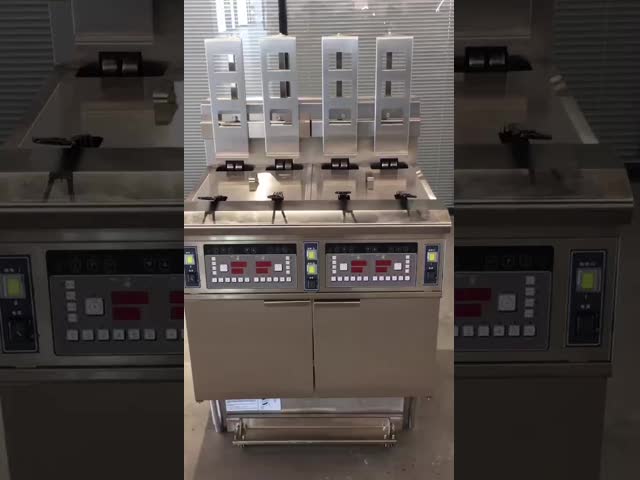オートリフト 4ポット 4バスケット デジタル パネル 電動 オープン フライヤー 商業 フライティング 機器