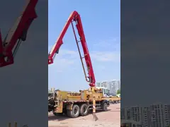 Пуцмайстер 38м Бетонный насос с подержанным бумом и бетонным насосом video
