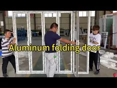 Customized Aluminium Folding Glass Door For Balcony With Double Triple Glazing