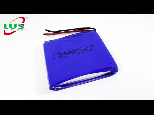 平らなLiMnO2電池3V 6000mah CP1005050のリチウム電池のパック