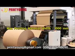 ZYT-1000-4 Stackable Paper Bag Four Colors Flexo Printing Machine