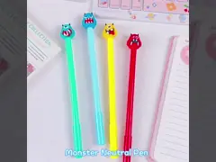 Funny Cute Halloween Signature Pen 0.5mm Black Ink Gift Monster Gel Pen For Children