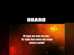 Single Live Wire Control double switch with Indicator light On/Red Off/Blue Tempered Glass Panel Button