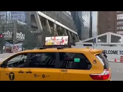 Brightness Outdoor LED Advertising Panel 3-in-1 Pixel Car Top Display Screens