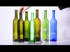 ODM Colored Glass Wine Bottle 500ml 700ml 750ml 1500ml