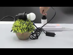 Zwart E12 gloeilamphouder stopcontact elektrische kabel EU 2 pin zoutlamp stroomkabel met 303 aan/uit schakelaar