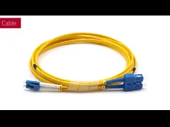 Duplex Fiber Optic Patch Cord Single Mode 9/125 OS2 LSZH Armored Patch Cable 3.0mm
