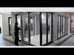 Двухгусеничные подъем толщины UPVC раздвижной двери 2.0mm 2.2mm UPVC и дверь скольжения video