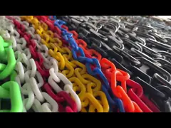 Yellow Plastic Chain for Weatherproof Safety Barrier Customizable OEM Acceptance
