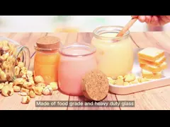 Custom 100ml Glass Yogurt Bottle Pudding Jar Jelly Mousse Dessert Cup And Fresh Milk Bottle With Plastic Lid