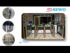 AC220V Пешеходные ворота контроля доступа Полностью автоматические защитные ворота video