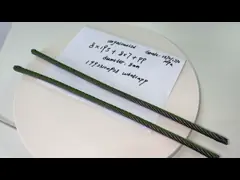 7x7 6x19 FC IWRC 6x36 19x7 Троллинг высокоуглеродный оцинкованный стальной кабель для башенного крана video