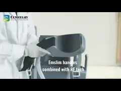 4 ручки EMS мышечный стимулятор для увеличения жира Растворяющий глубокий мышечный поезд video