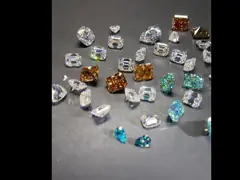 Princess Green Yellow Pink Moissanite Stone VVS Loose Cushion Mosanita Diamond rose gold moissanite engagement rings