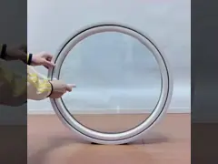 Moon  Aluminum Round Windows 4mm 5mm 6mm Double Tempered Glass Round Aluminum Windows