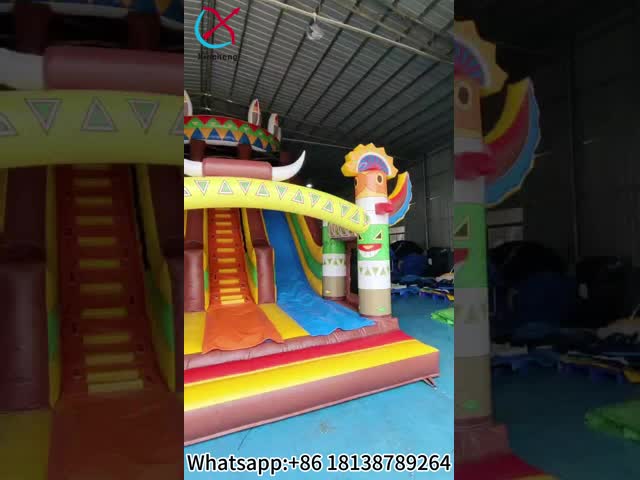 Manufacturer PVC Commericial Inflatable Slide Exotic Inflatable Double Dry Slides
