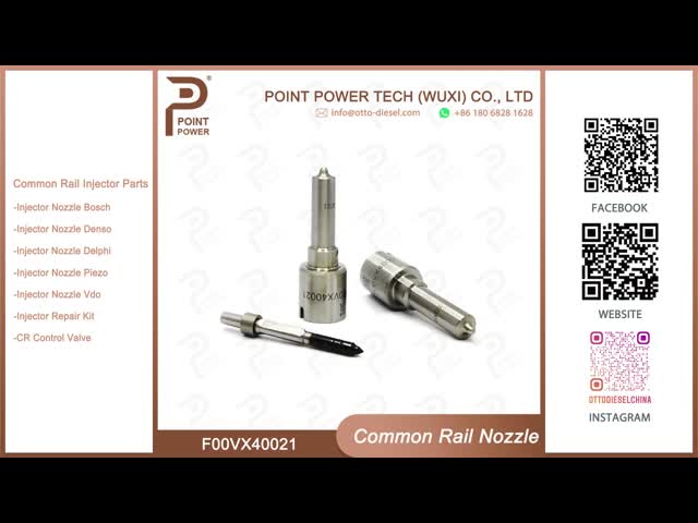 F00VX40021 Bosch Piezo Nozzle For Injector 0445115050 / 0445115077 video