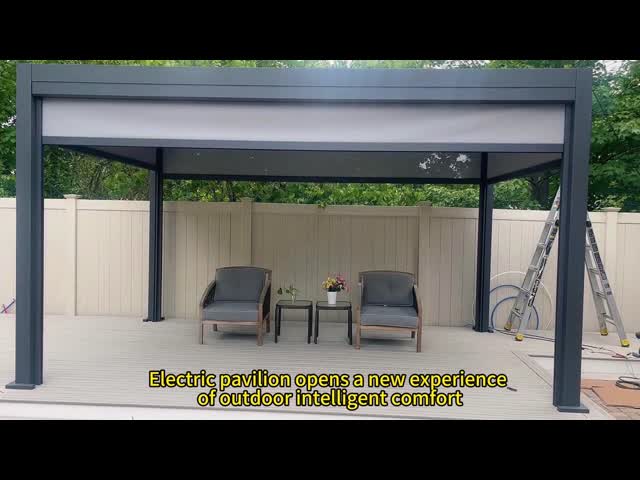 Custom Outdoor Electric Motorized ZIP Screen Blinds