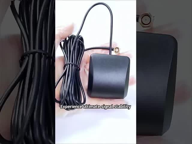 430MM Wire Customizable 1575Mhz Active Ceramic Antenna for GPS Navigation video